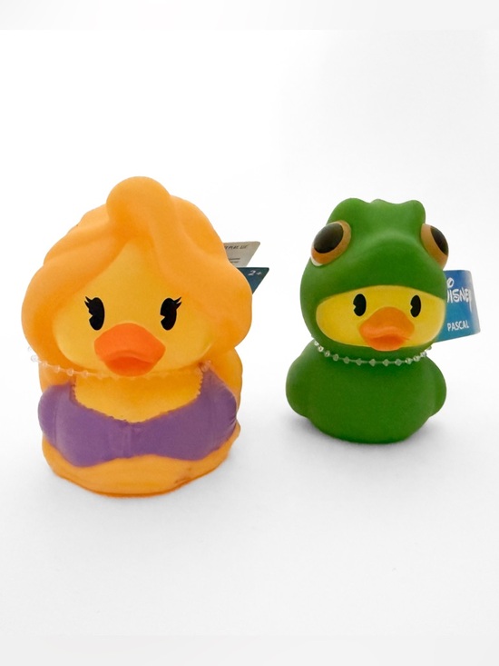 Duckslooz Other - Duckslooz Rapunzel and Pascal Rubber Ducks - Tangled Disney